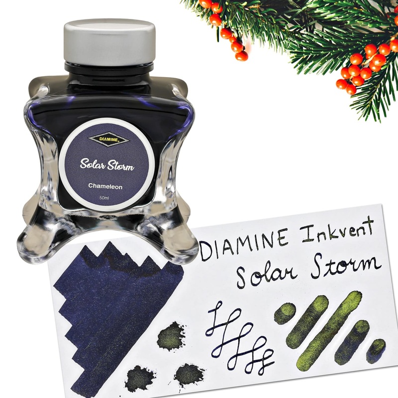 Diamine Inkvent Green Edition Chameleon Bottled Ink in Solar Storm - 50 mL