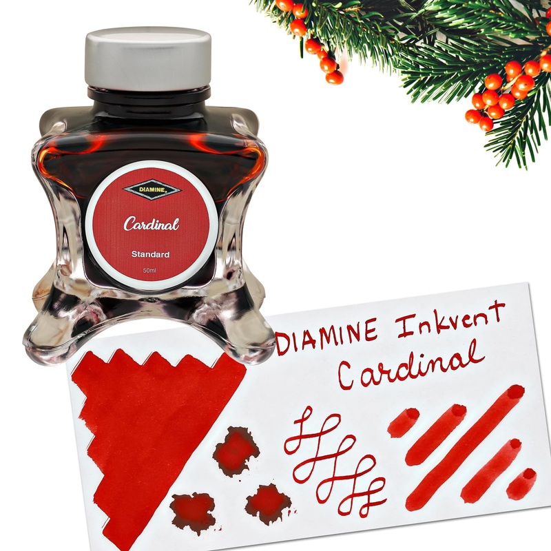 Diamine Inkvent Green Edition Standard Bottled Ink in Cardinal - 50 mL