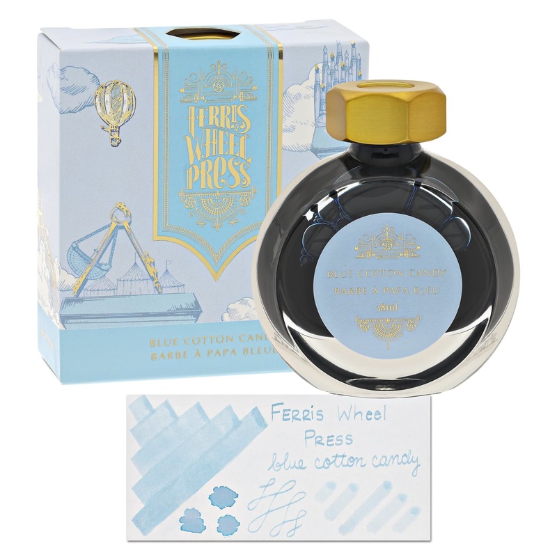Ferris Wheel Press Blue Cotton Candy Bottled Ink  - 38 mL