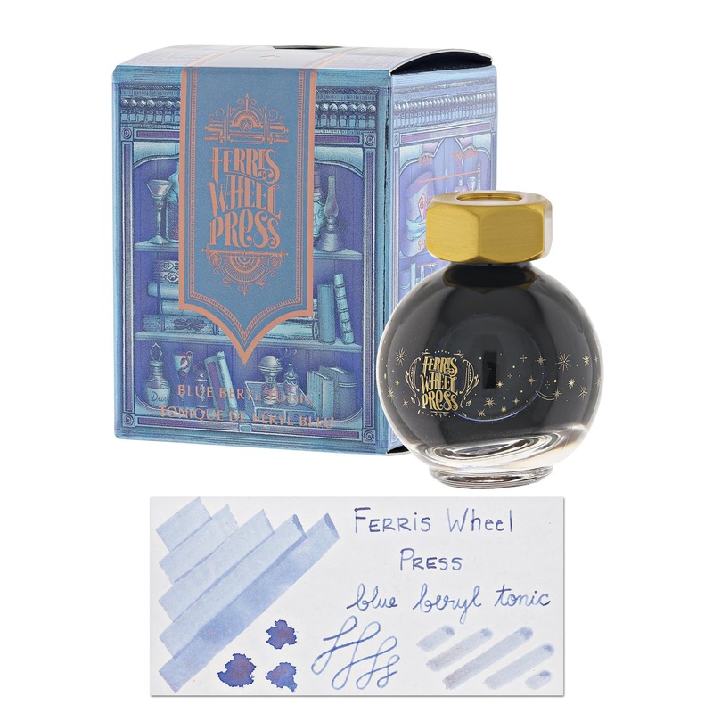 Ferris Wheel Press Bottled Ink in Blue Berly Tonic- 20 mL