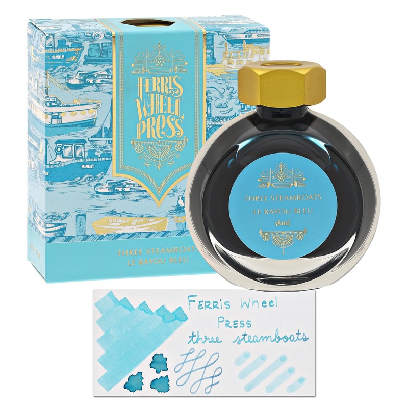 Ferris Wheel Press Three Steamboats Bottle Ink - 38 mL