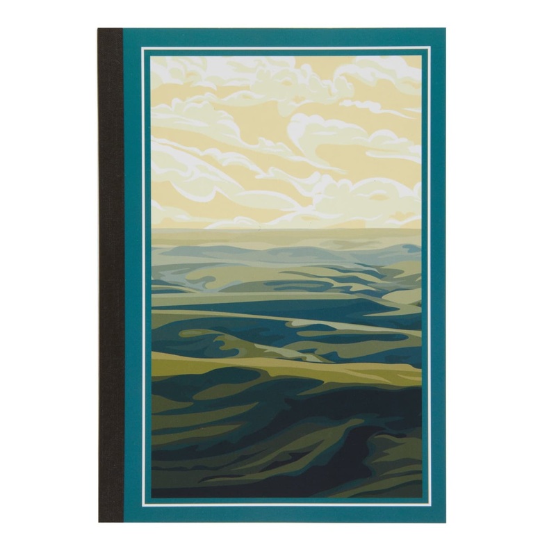 Itoya Profolio Oasis National Parks Lined Notebook in Tallgrass Prairie - A5