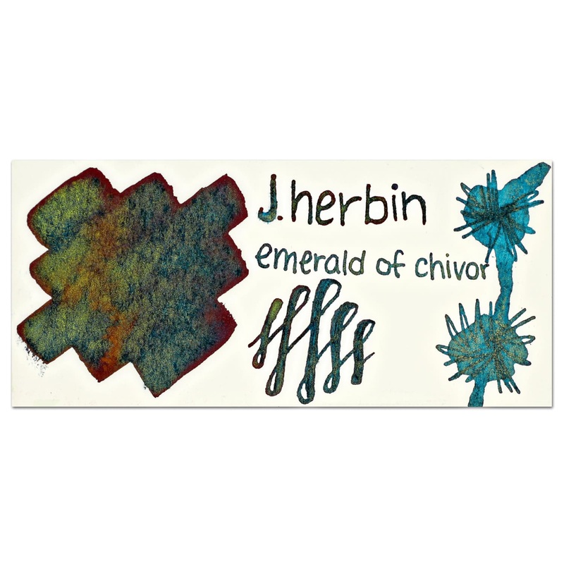 J. Herbin Sample Ink in Emerald Of Chivor  - 2 mL