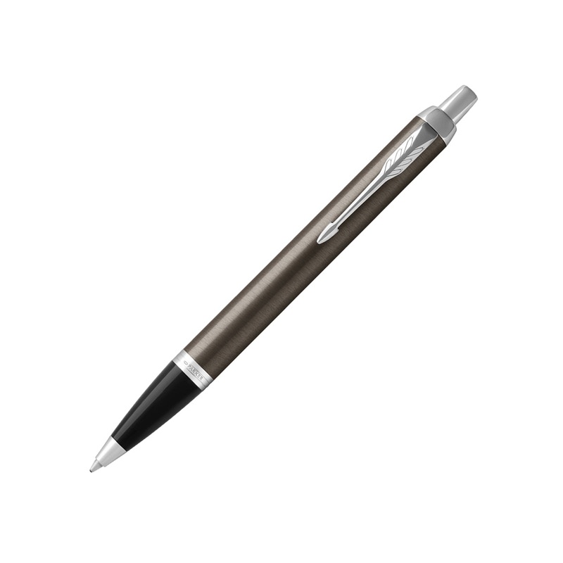 Parker IM Ballpoint Pen in Dark Espresso Lacquer with Chrome Trim