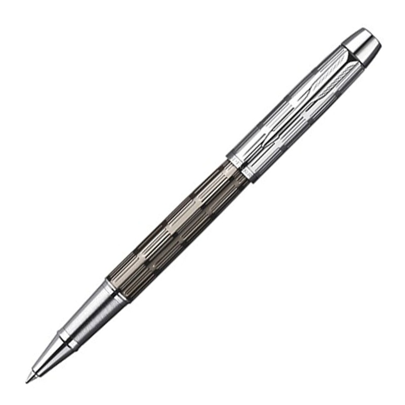 Parker IM Rollerball Pen in Chiseled Twin Metal
