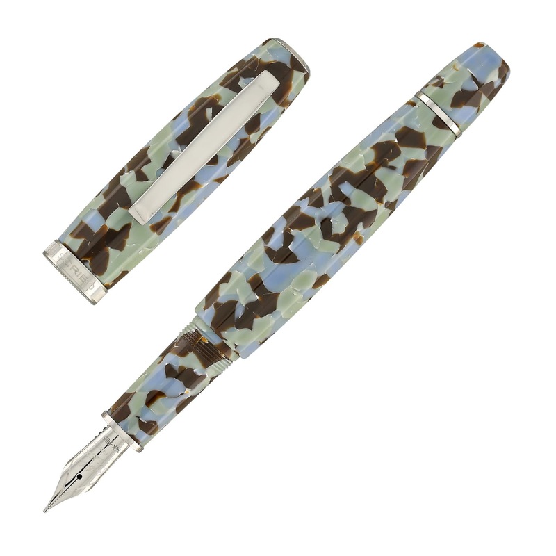 Scribo Feel Fountain Pen in Graniglia with Platinum Trim