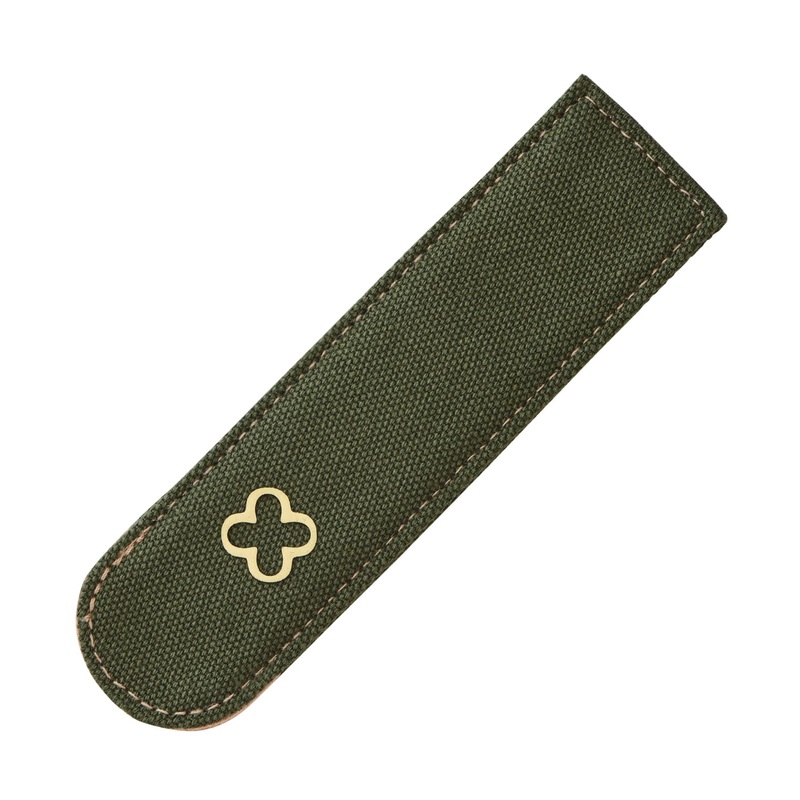 Esterbrook Canvas Single Pen Sleeve in Green