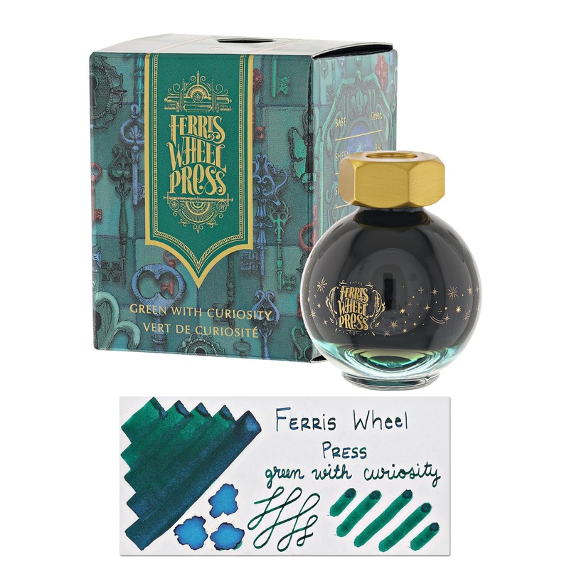 Ferris Wheel Press Bottled Ink in Green with Curiosity - 20 mL