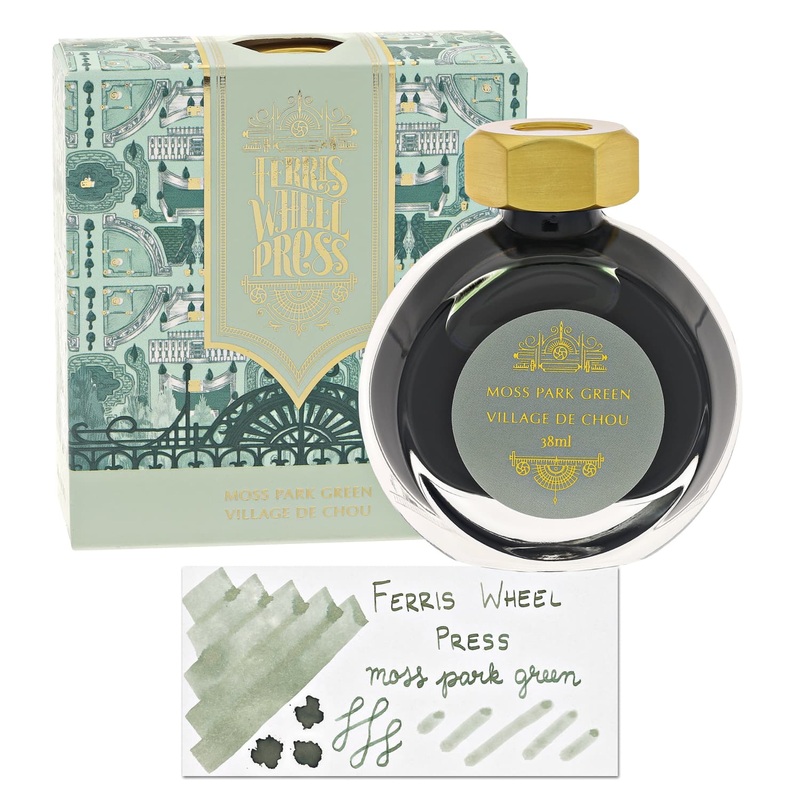 Ferris Wheel Press Moss Park Green Bottled Ink - 38mL