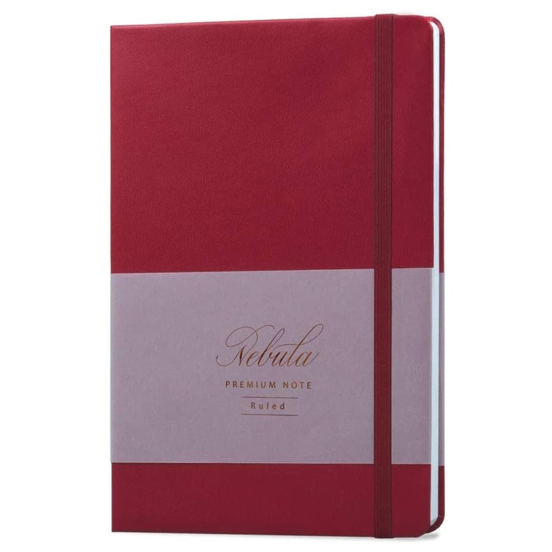Nebula by Colorverse A5 Notebook in Ruby Wine