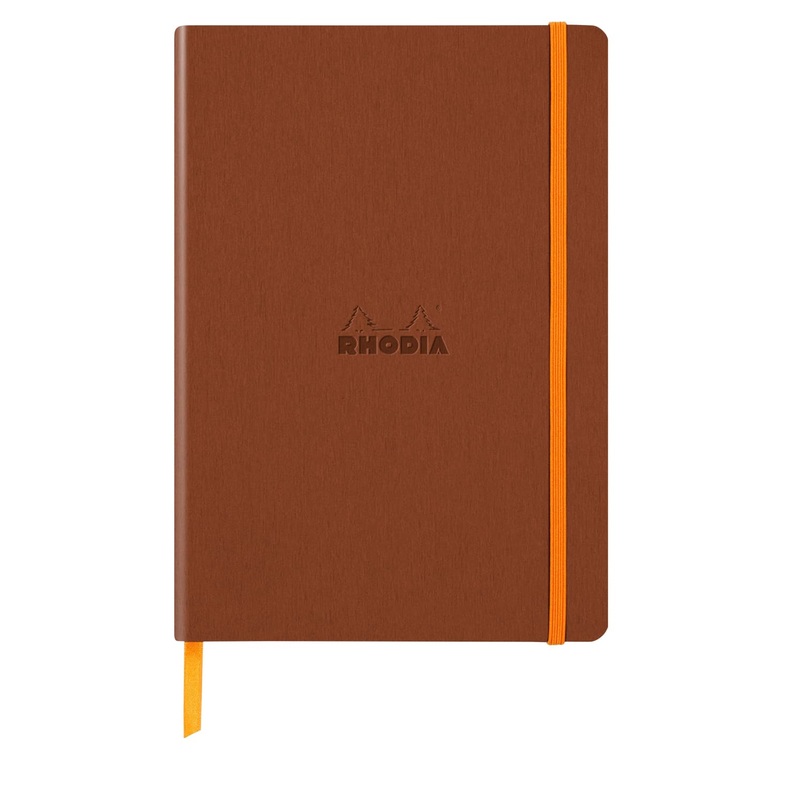 Rhodia Rhodiarama Lined Notebook in Copper - 5.5 in x 8.25