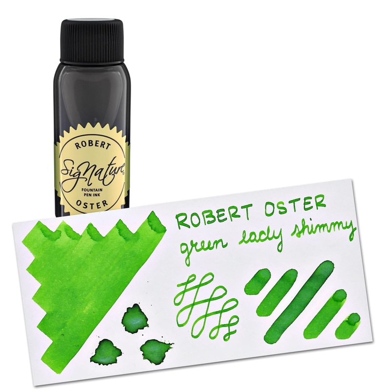 Robert Oster Shake N Shimmy Bottled Ink in Green Lady - 50 mL