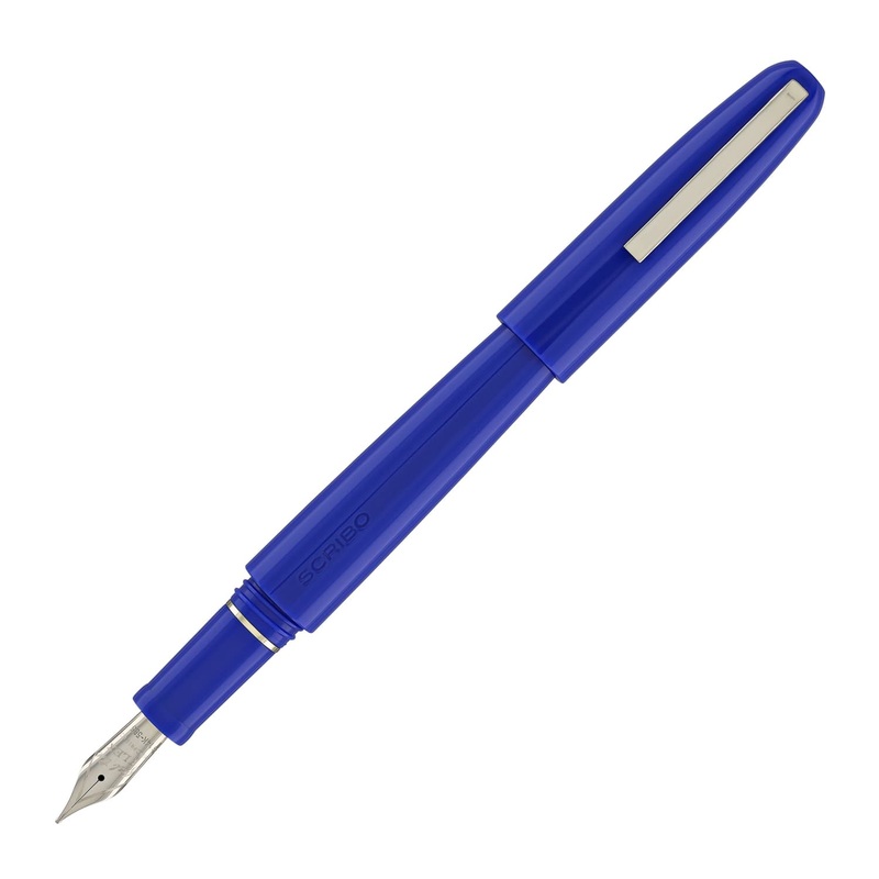 Scribo Piuma Fountain Pen in Pop (Bright Blue)