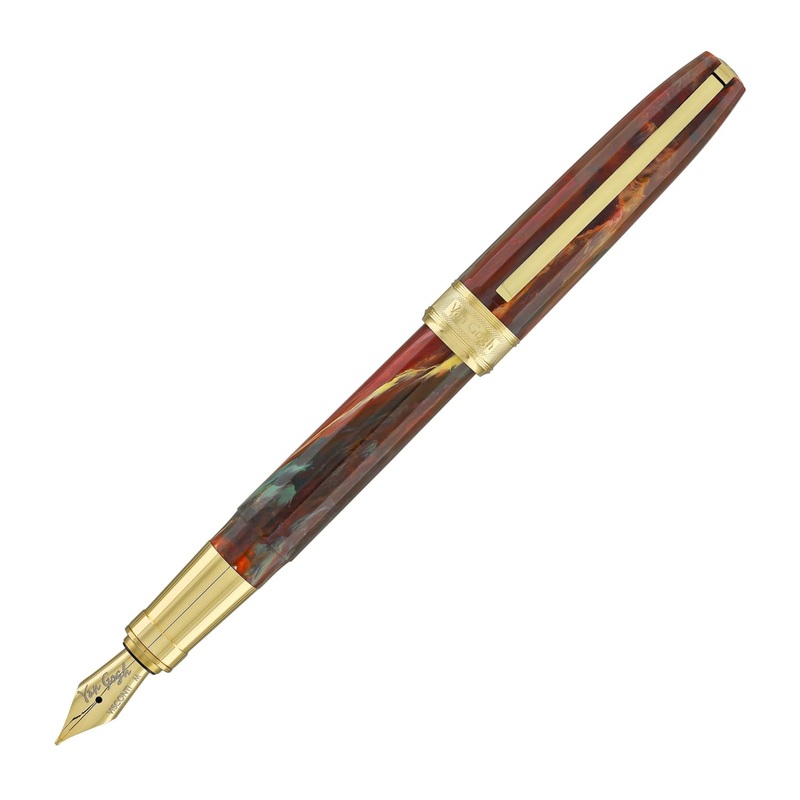 Visconti Van Gogh Fountain Pen in Flowering Plum Orchard