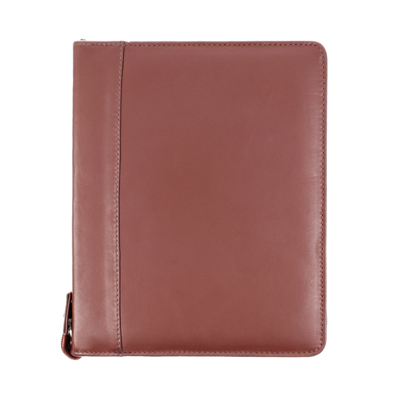 Girologio 24 Zippered Pen Case in Antique Brown