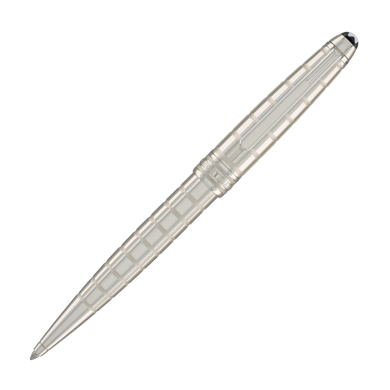 Montblanc Meisterstck Solitaire Platinum Plated Facet Ballpoint Pen