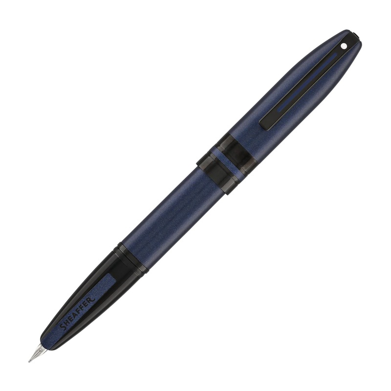 Sheaffer Icon Fountain Pen in Metallic Blue Lacquer with Black PVD Trim - Medium Point