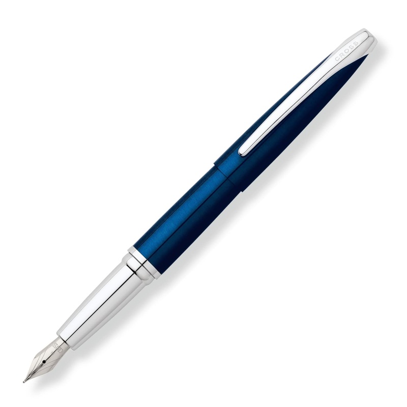 Cross ATX Fountain Pen in Translucent Blue Lacquer