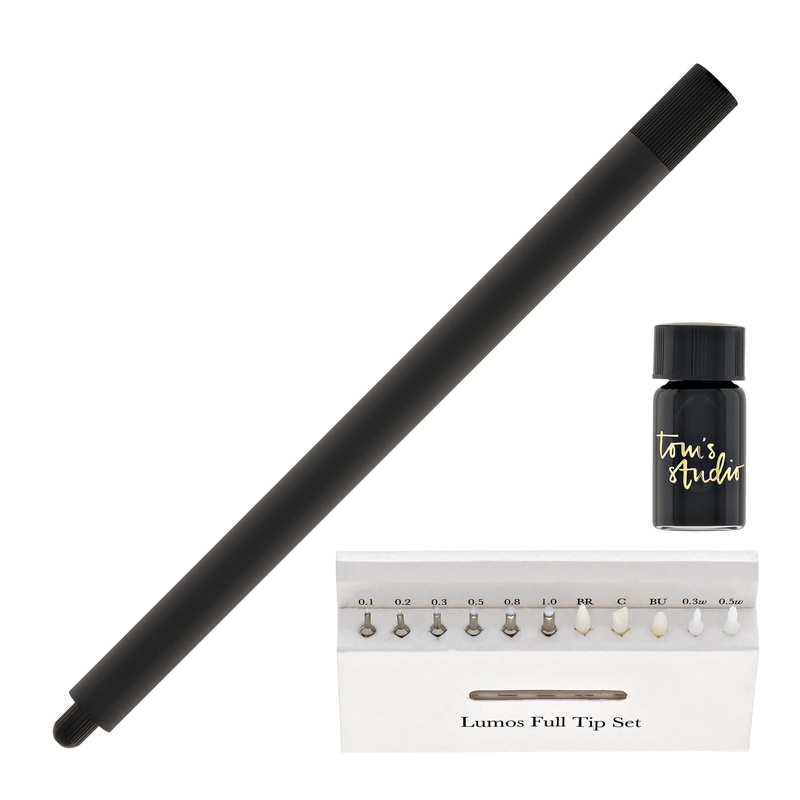 Tom's Studio Lumos Pro Refillable Single Tip Pen in All Black