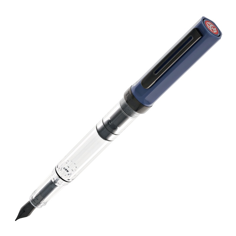 TWSBI Eco Fountain Pen in Slate Blue with Onyx Trim