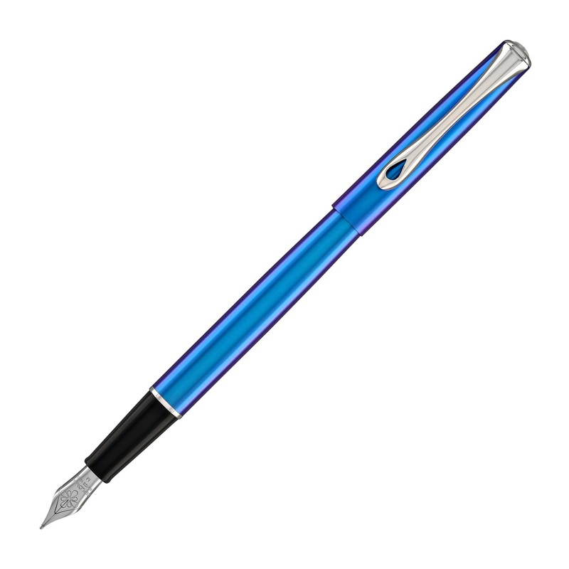 Diplomat Traveller Fountain Pen in Funky Blue