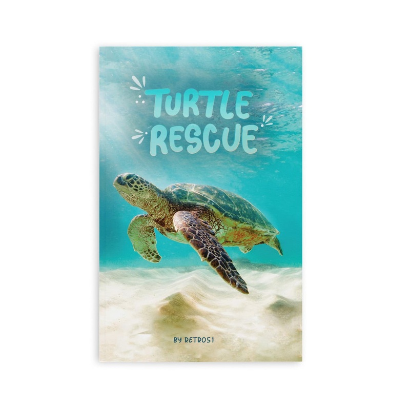 Retro 51 Sea Turtle Rescue Notebook - Dotted