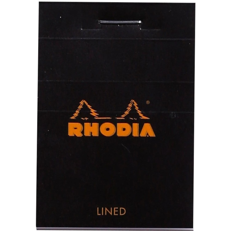 Rhodia No. 10 Staplebound 2 x 3 Notepad in Black