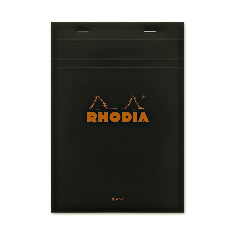 Rhodia No. 16 Staplebound 6 x 8.25 Notepad in Black