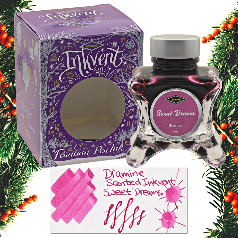 Diamine Inkvent Purple Edition Scented Bottled Ink in Sweet Dreams - 50 mL