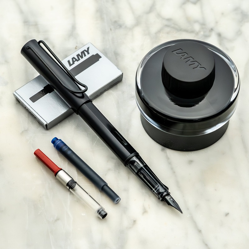 Lamy AL-Star Black Fountain Pen Gift  Set - Medium Point