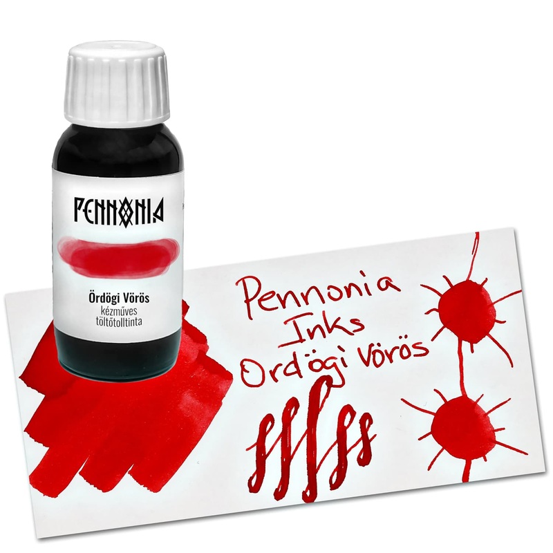 Pennonia Bottled Ink in rdgi Vrs Devil Red - 60ml