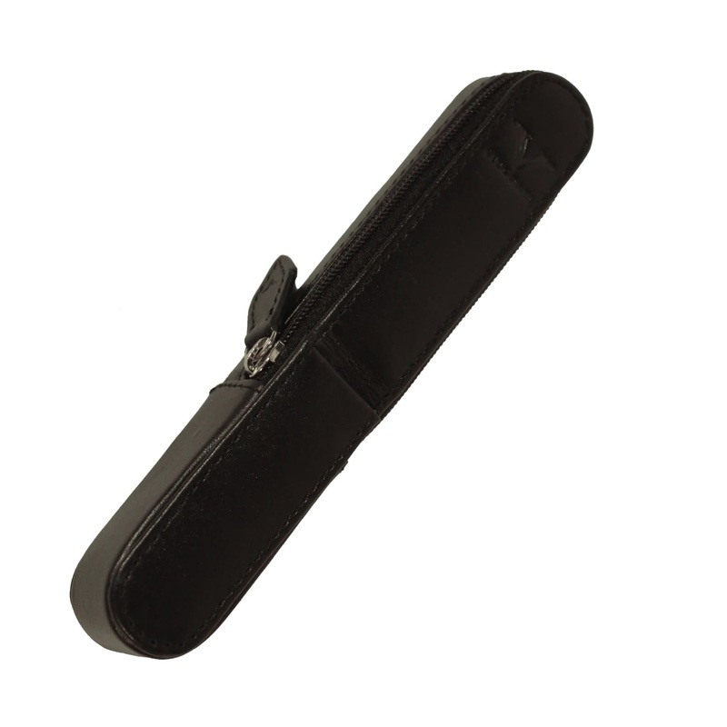 Visconti Classic Black Leather 1 Pen Case