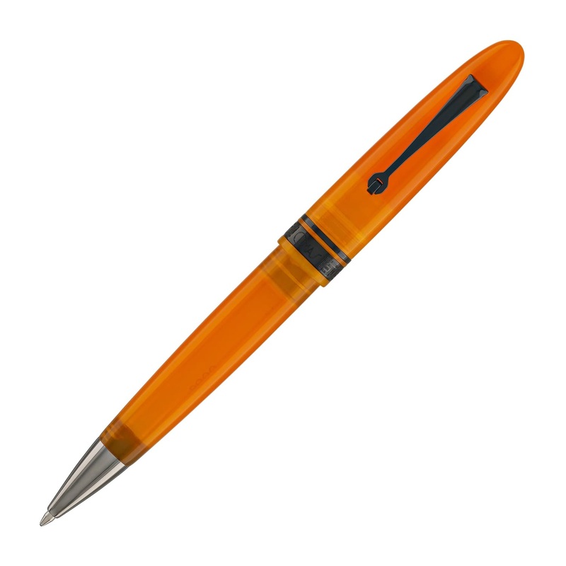 Omas Ogiva Ballpoint Pen in Arancione with Black Trim