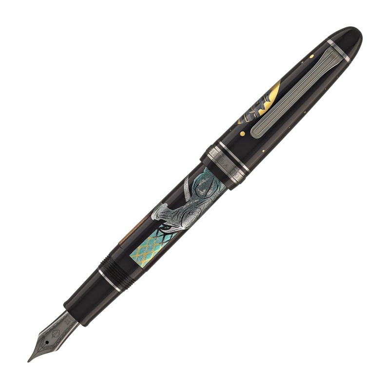 Sailor 1911 Large Ninja Fountain Pen in Oshiro with Black IP Trim - 21kt Gold Nib