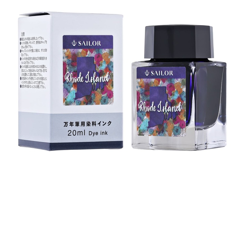 Sailor USA State Bottled Ink in Rhode Island (Purple) - 20 mL