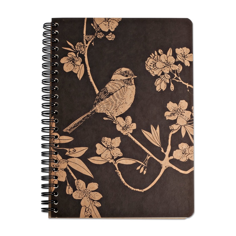 Clairefontaine Le Cerisier Blanc Wirebound Notebook A5 Lined in Assorted Designs