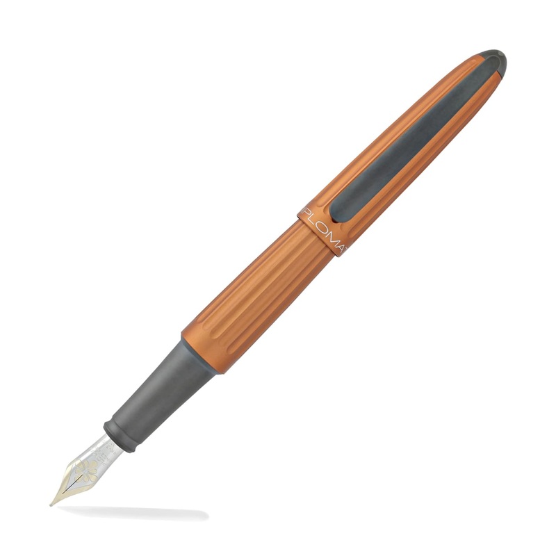 Diplomat Aero Fountain Pen in Sunset Orange - 14K Gold
