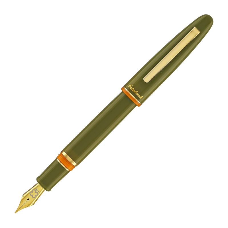 Esterbrook Estie Back to the Lands Regular Fountain Pen in Quirky Leaf with Gold Trim