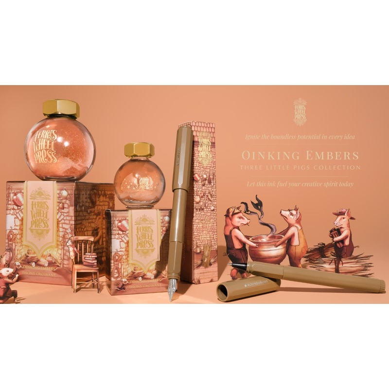 Ferris Wheel Press Bottled Ink in Oinking Embers - 20 mL