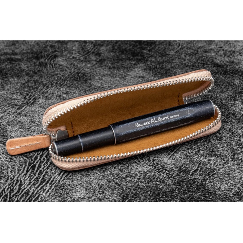 Galen Leather 1 Pen Case for Kaweco - Pocket Pen in Undyed Leather
