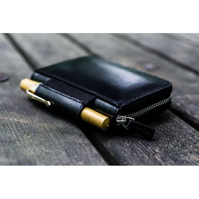 Galen Leather EDC Wallet in Black