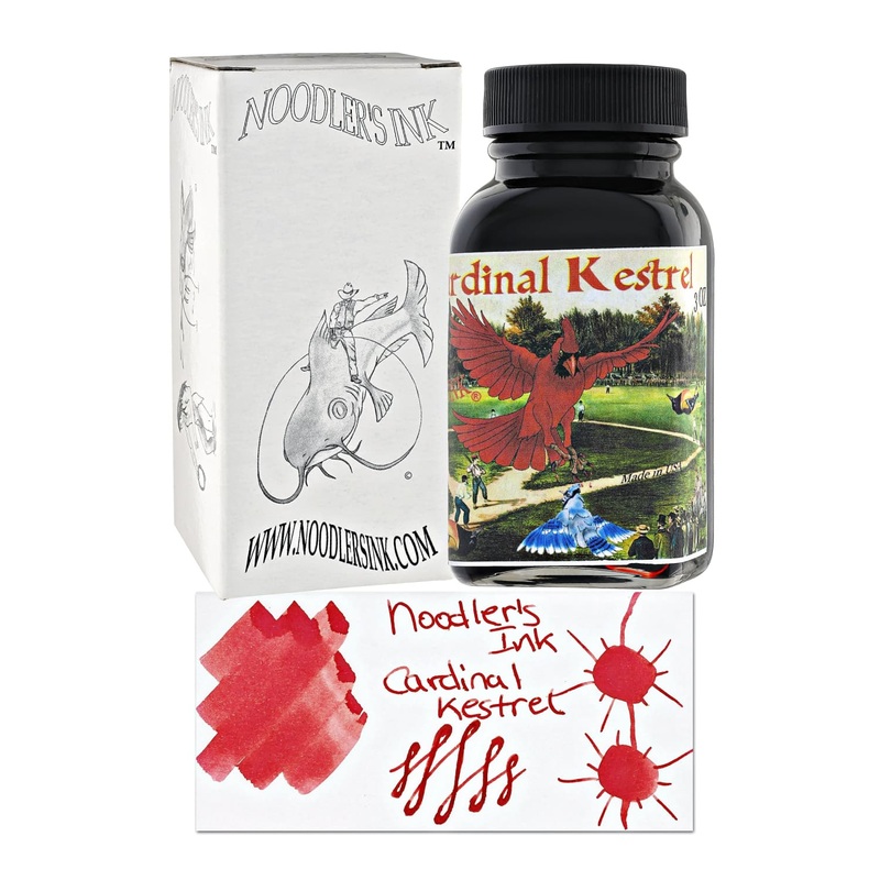 Noodler's Bottled Ink in Cardinal Kestrel Red - 3oz