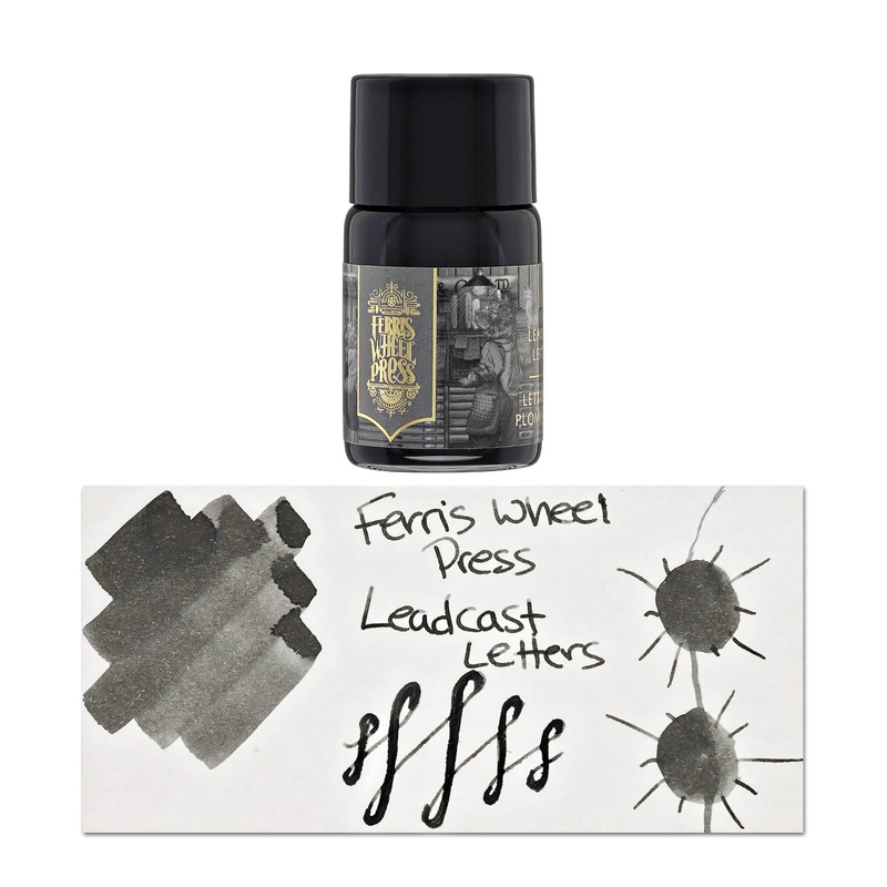 Ferris Wheel Press Bottled Ink Pot in Leadcast Letters - 10mL