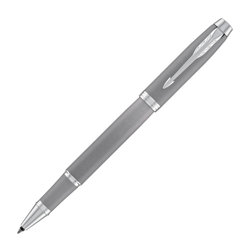 Parker IM Ritual Rollerball Pen in Grey with Chrome Trim