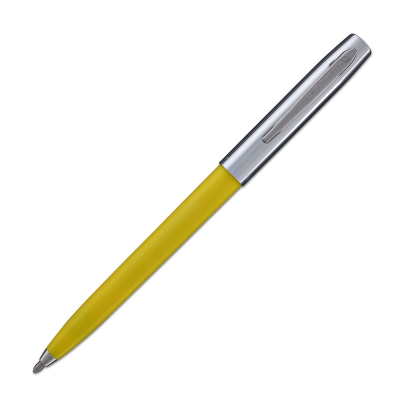 Fisher Space Pen Cap-O-Matic Ballpoint Pen in Yellow & Chrome