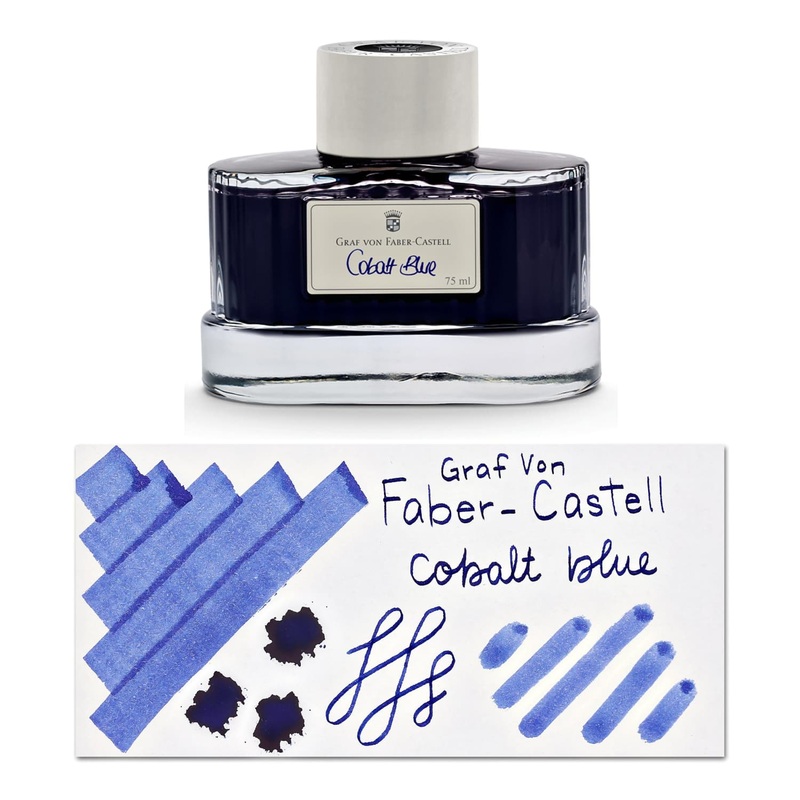 Graf von Faber-Castell Bottled Ink in Cobalt Blue - 75 mL