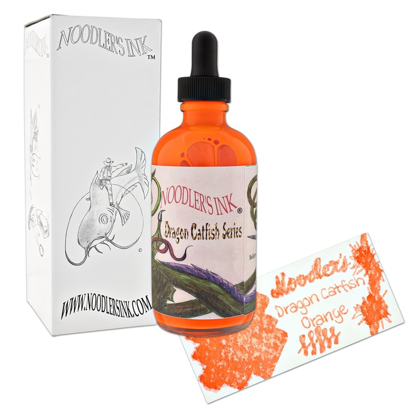 Noodler's Dragon Catfish Orange Fountain Pen Ink - 4.5oz