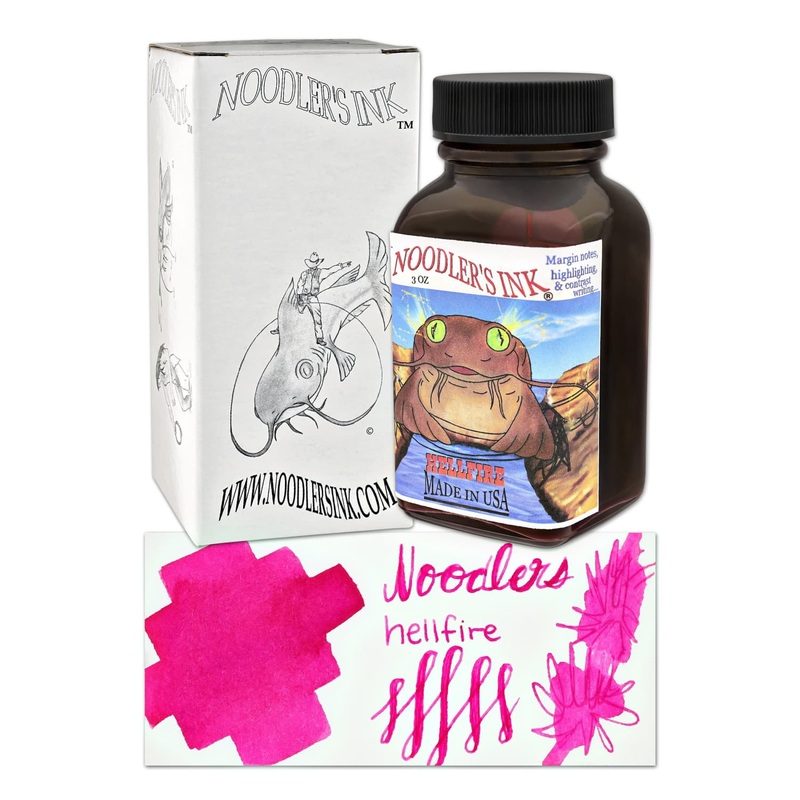 Noodler's Hellfire Fountain Pen Ink - 3oz Bottle