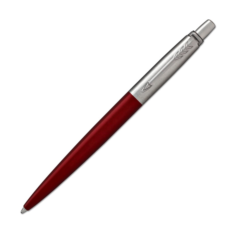 Parker Jotter Ballpoint Pen in Kensington Red with Chrome Trim