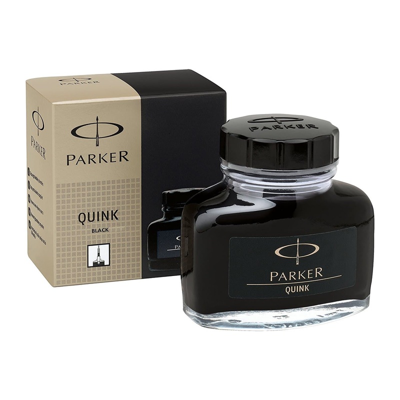 Parker Quink Bottled Ink in Permanent Black - 2oz